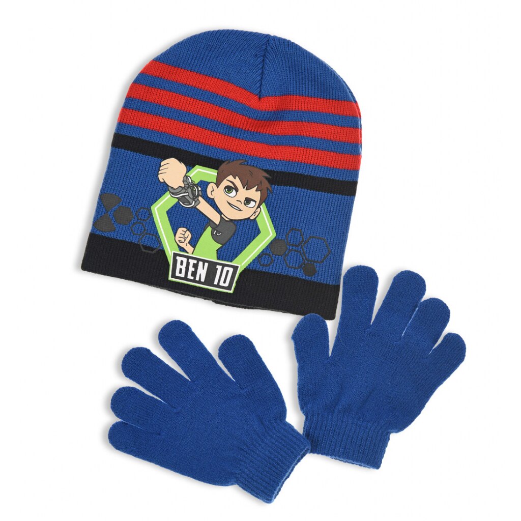 Set caciula-manusi Ben 10, albastru, Marime 52